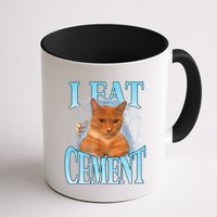 I Eat Cement Cursed Cat Funny Oddly Specific Dank Meme Mug