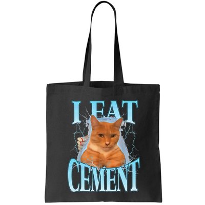 I Eat Cement Cursed Cat Funny Oddly Specific Dank Meme Bag