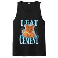 I Eat Cement Cursed Cat Funny Oddly Specific Dank Meme PosiCharge Competitor Tank