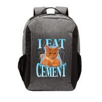I Eat Cement Cursed Cat Funny Oddly Specific Dank Meme Vector Backpack