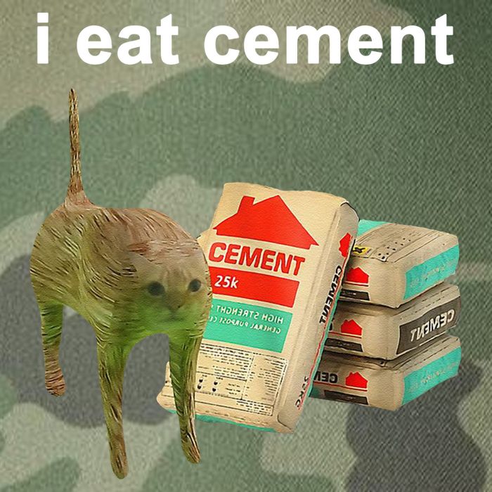 I Eat Cement Cursed Cat Oddly Specific Legacy Tie Dye Trucker Hat