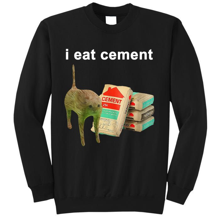I Eat Cement Cursed Cat Oddly Specific Sweatshirt