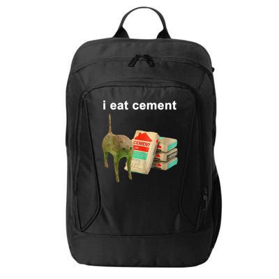 I Eat Cement Cursed Cat Oddly Specific City Backpack