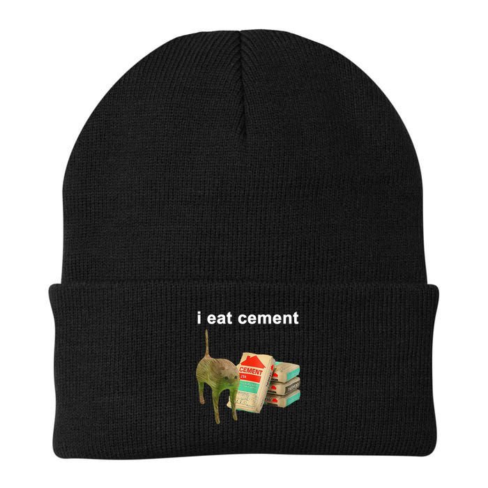 I Eat Cement Cursed Cat Oddly Specific Beanie