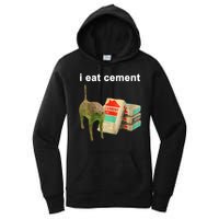 I Eat Cement Cursed Cat Oddly Specific Women's Pullover Hoodie