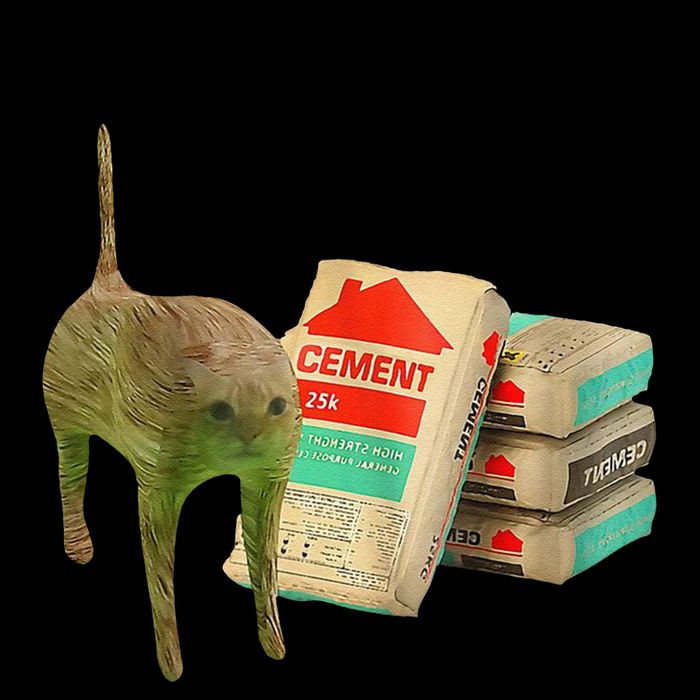 I Eat Cement Cursed Cat Oddly Specific 16oz Travel Tumbler