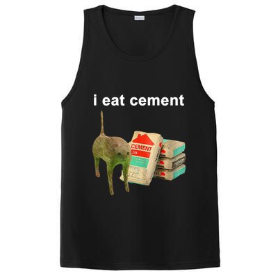 I Eat Cement Cursed Cat Oddly Specific PosiCharge Competitor Tank