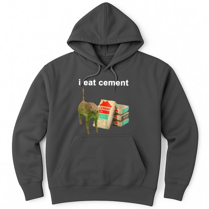 I Eat Cement Cursed Cat Oddly Specific Hoodie