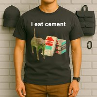 I Eat Cement Cursed Cat Oddly Specific T-Shirt