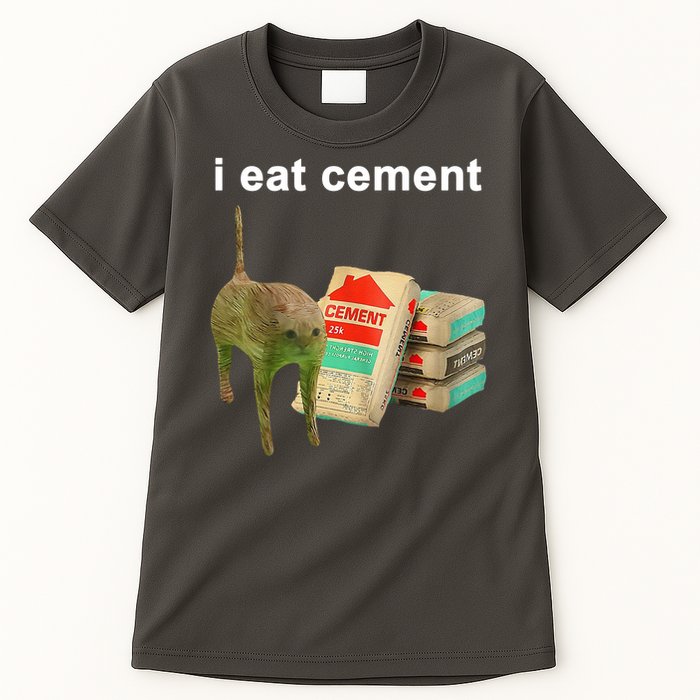 I Eat Cement Cursed Cat Oddly Specific Tall T-Shirt