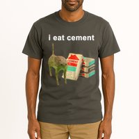 I Eat Cement Cursed Cat Oddly Specific Tall T-Shirt