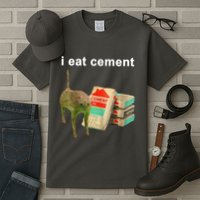 I Eat Cement Cursed Cat Oddly Specific Tall T-Shirt