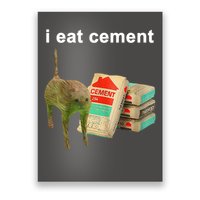 I Eat Cement Cursed Cat Oddly Specific Poster