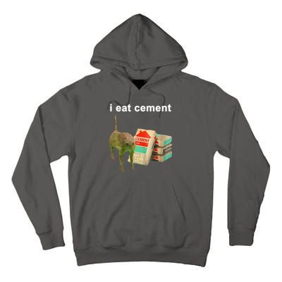 I Eat Cement Cursed Cat Oddly Specific Tall Hoodie