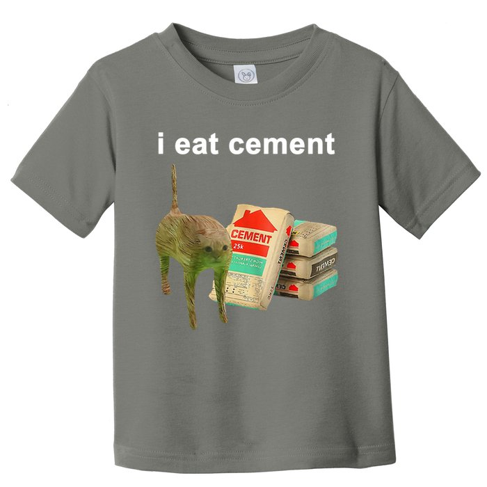 I Eat Cement Cursed Cat Oddly Specific Toddler T-Shirt