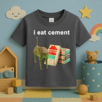 I Eat Cement Cursed Cat Oddly Specific Toddler T-Shirt