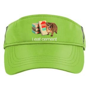 I Eat Cement Hyrax Eat Cement Angry Screaming Hyrax Meme Adult Drive Performance Visor