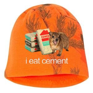 I Eat Cement Hyrax Eat Cement Angry Screaming Hyrax Meme Kati - Camo Knit Beanie