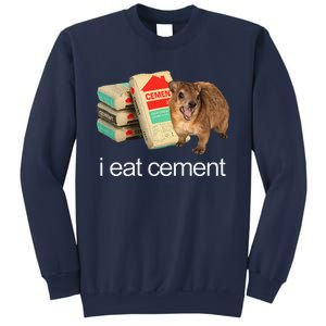 I Eat Cement Hyrax Eat Cement Angry Screaming Hyrax Meme Sweatshirt