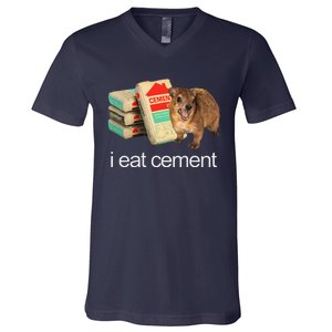 I Eat Cement Hyrax Eat Cement Angry Screaming Hyrax Meme V-Neck T-Shirt