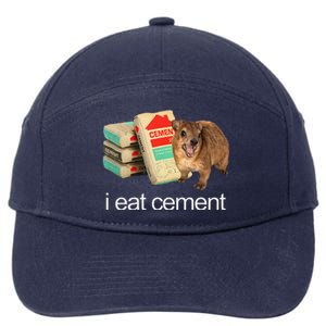 I Eat Cement Hyrax Eat Cement Angry Screaming Hyrax Meme 7-Panel Snapback Hat