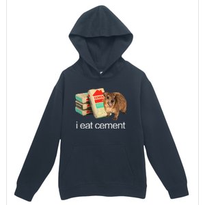 I Eat Cement Hyrax Eat Cement Angry Screaming Hyrax Meme Urban Pullover Hoodie