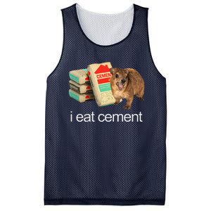 I Eat Cement Hyrax Eat Cement Angry Screaming Hyrax Meme Mesh Reversible Basketball Jersey Tank