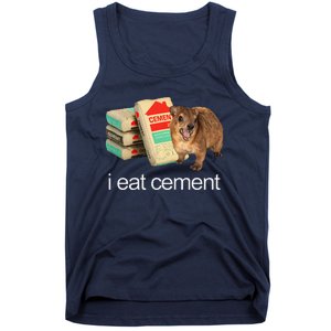 I Eat Cement Hyrax Eat Cement Angry Screaming Hyrax Meme Tank Top