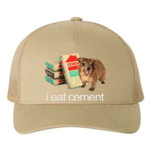 I Eat Cement Hyrax Eat Cement Angry Screaming Hyrax Meme Yupoong Adult 5-Panel Trucker Hat