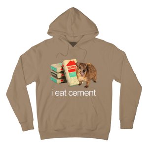 I Eat Cement Hyrax Eat Cement Angry Screaming Hyrax Meme Hoodie