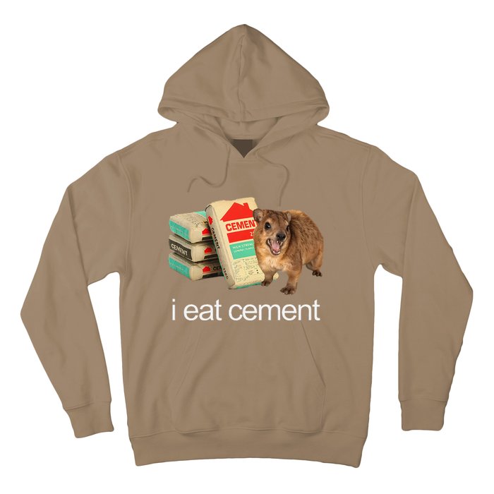 I Eat Cement Hyrax Eat Cement Angry Screaming Hyrax Meme Hoodie