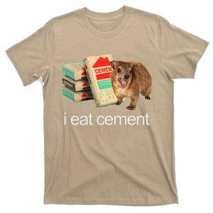 I Eat Cement Hyrax Eat Cement Angry Screaming Hyrax Meme T-Shirt