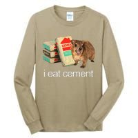 I Eat Cement Hyrax Eat Cement Angry Screaming Hyrax Meme Tall Long Sleeve T-Shirt