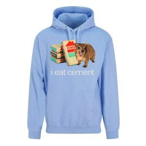 I Eat Cement Hyrax Eat Cement Angry Screaming Hyrax Meme Unisex Surf Hoodie