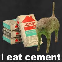 I Eat Cement Cursed Cat Funny Cool Comfort Performance Bucket Hat