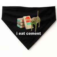 I Eat Cement Cursed Cat Funny USA-Made Doggie Bandana