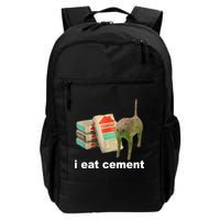 I Eat Cement Cursed Cat Funny Backpack
