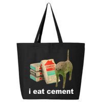 I Eat Cement Cursed Cat Funny 25L Jumbo Tote