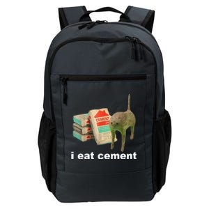 I Eat Cement Cursed Cat Funny Daily Commute Backpack