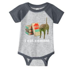 I Eat Cement Cursed Cat Funny Infant Baby Jersey Bodysuit