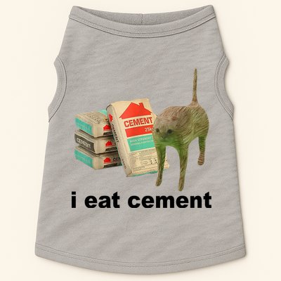 I Eat Cement Cursed Cat Funny Doggie Tank