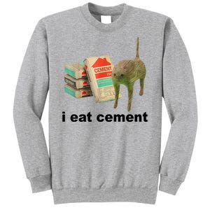 I Eat Cement Cursed Cat Funny Sweatshirt