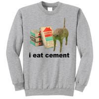 I Eat Cement Cursed Cat Funny Sweatshirt