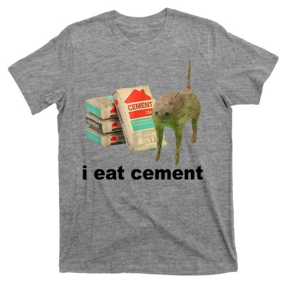 I Eat Cement Cursed Cat Funny T-Shirt