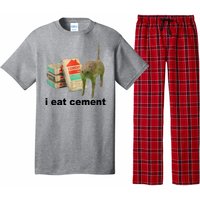 I Eat Cement Cursed Cat Funny Pajama Set