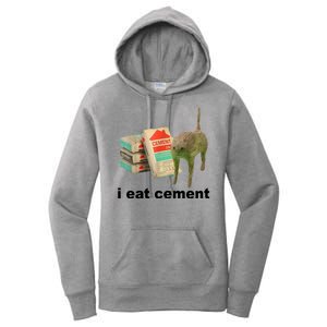 I Eat Cement Cursed Cat Funny Women's Pullover Hoodie