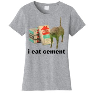 I Eat Cement Cursed Cat Funny Women's T-Shirt