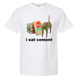 I Eat Cement Cursed Cat Funny Garment-Dyed Heavyweight T-Shirt