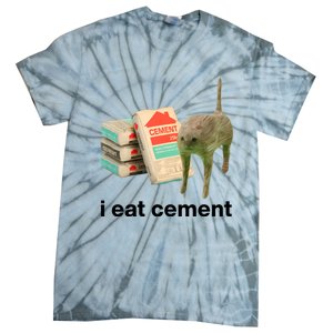 I Eat Cement Cursed Cat Funny Tie-Dye T-Shirt