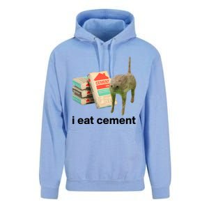 I Eat Cement Cursed Cat Funny Unisex Surf Hoodie